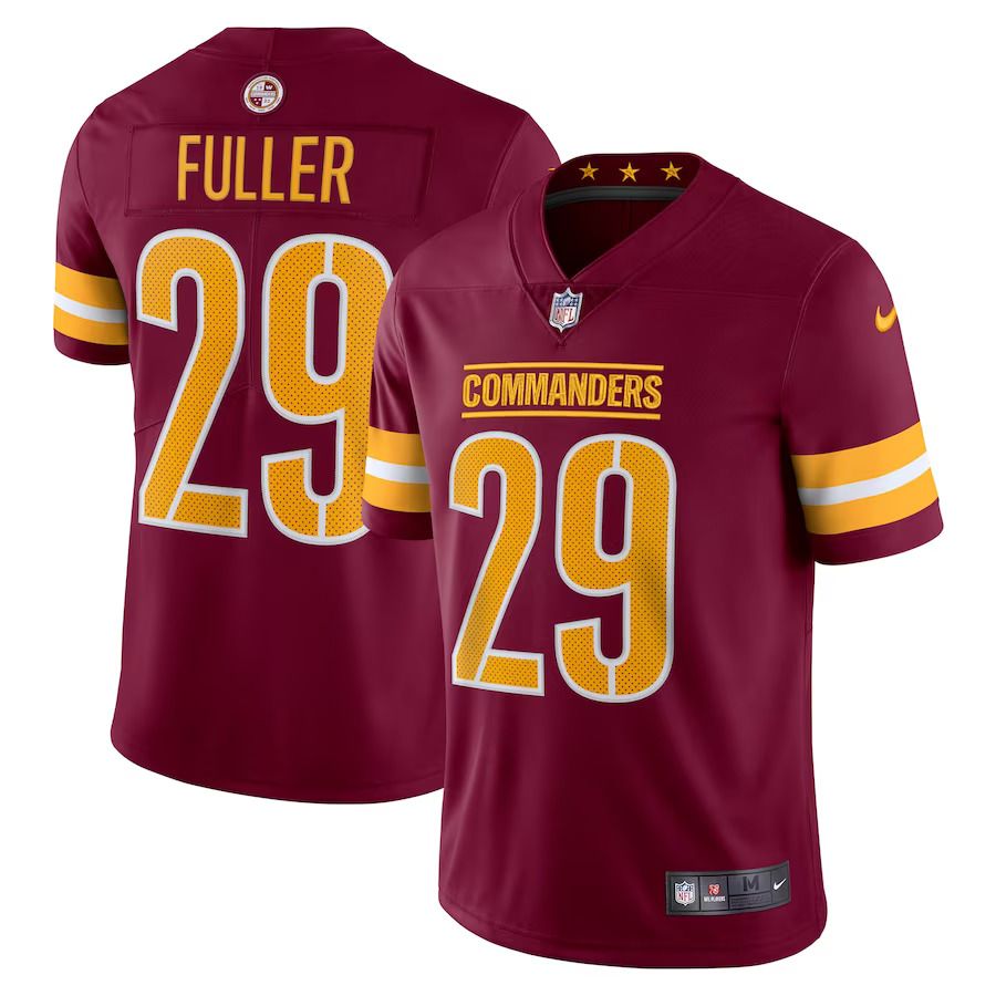 Men Washington Commanders #29 Kendall Fuller Nike Burgundy Vapor Limited NFL Jersey